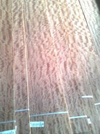China Natural Figured Makore Wood Veneer Sheet for Projects supplier