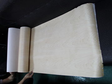China Sliced Natural American Maple Wood Veneer Rolls With Fleece Backed supplier