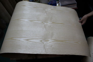 Sliced Natural American White Ash Wood Veneer Rolls With Fleece Backed supplier