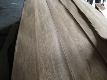 Sliced Natural Brown Ash Wood Veneer Sheet, crown cut supplier