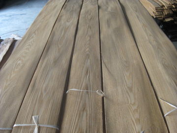 Sliced Natural Brown Ash Wood Veneer Sheet, crown cut supplier