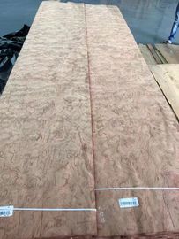 Sliced Natural Bubinga Pommele Wood Veneer Sheet supplier