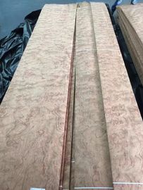 Sliced Natural Bubinga Pommele Wood Veneer Sheet supplier