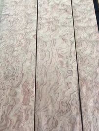 Sliced Natural Bubinga Pommele Wood Veneer Sheet supplier